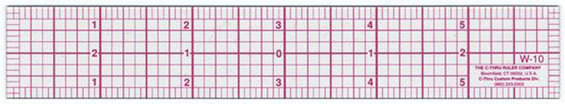 Westcott W-10 Transparent 6-Inch 8ths Graph Ruler — main product image