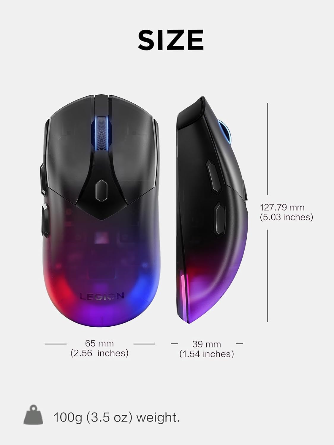 Lenovo GY51P80851 Legion M410 Wireless RGB Gaming Mouse