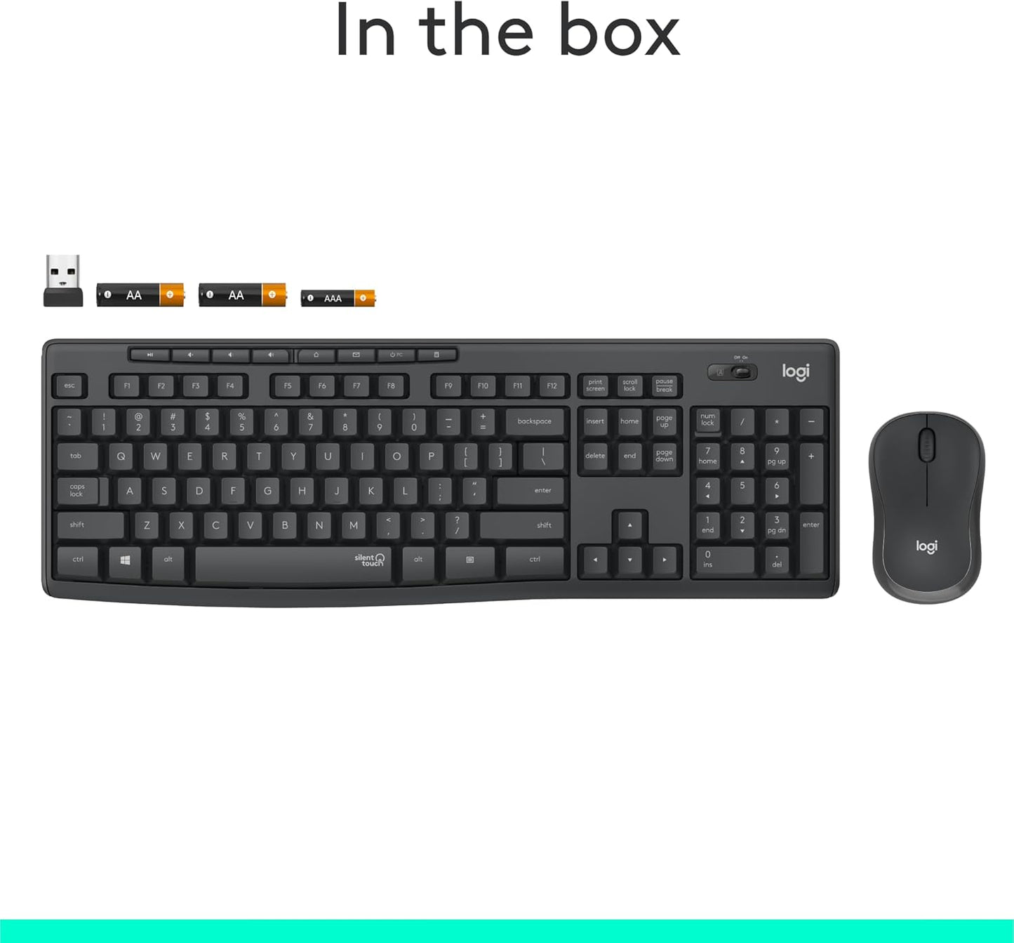 Logitech 920-009782 MK295 Wireless Silent Keyboard & Mouse