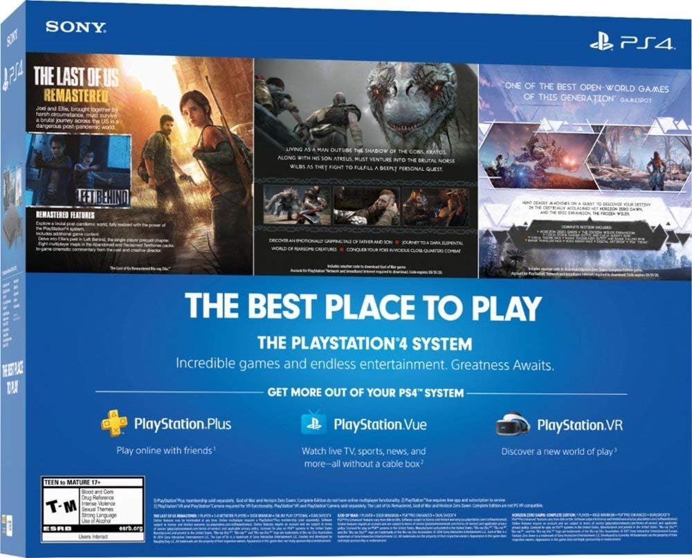 Sony dualshock PlayStation 4 Slim 1TB HDD Console Bundle