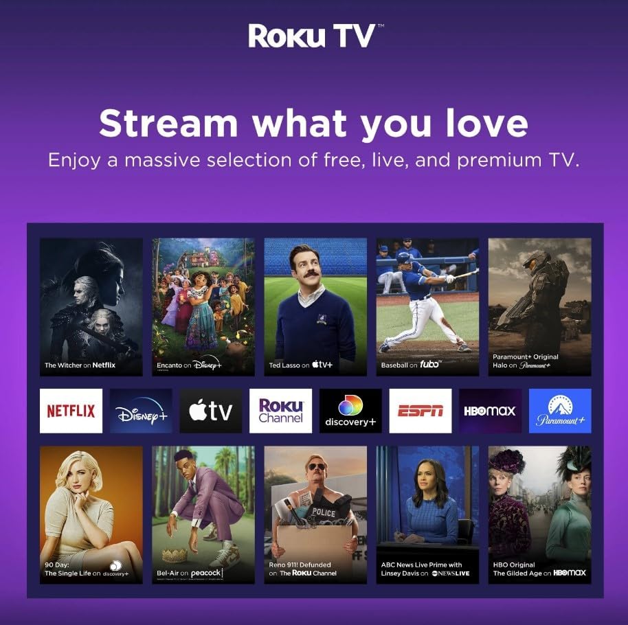 Hisense 50R6E3 50-Inch 4K Roku TV: HDR, Smart Features (Refurbished)