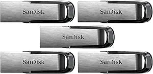 SanDisk Ultra Flair USB 3.0 64GB Flash Drive (5 Pack)