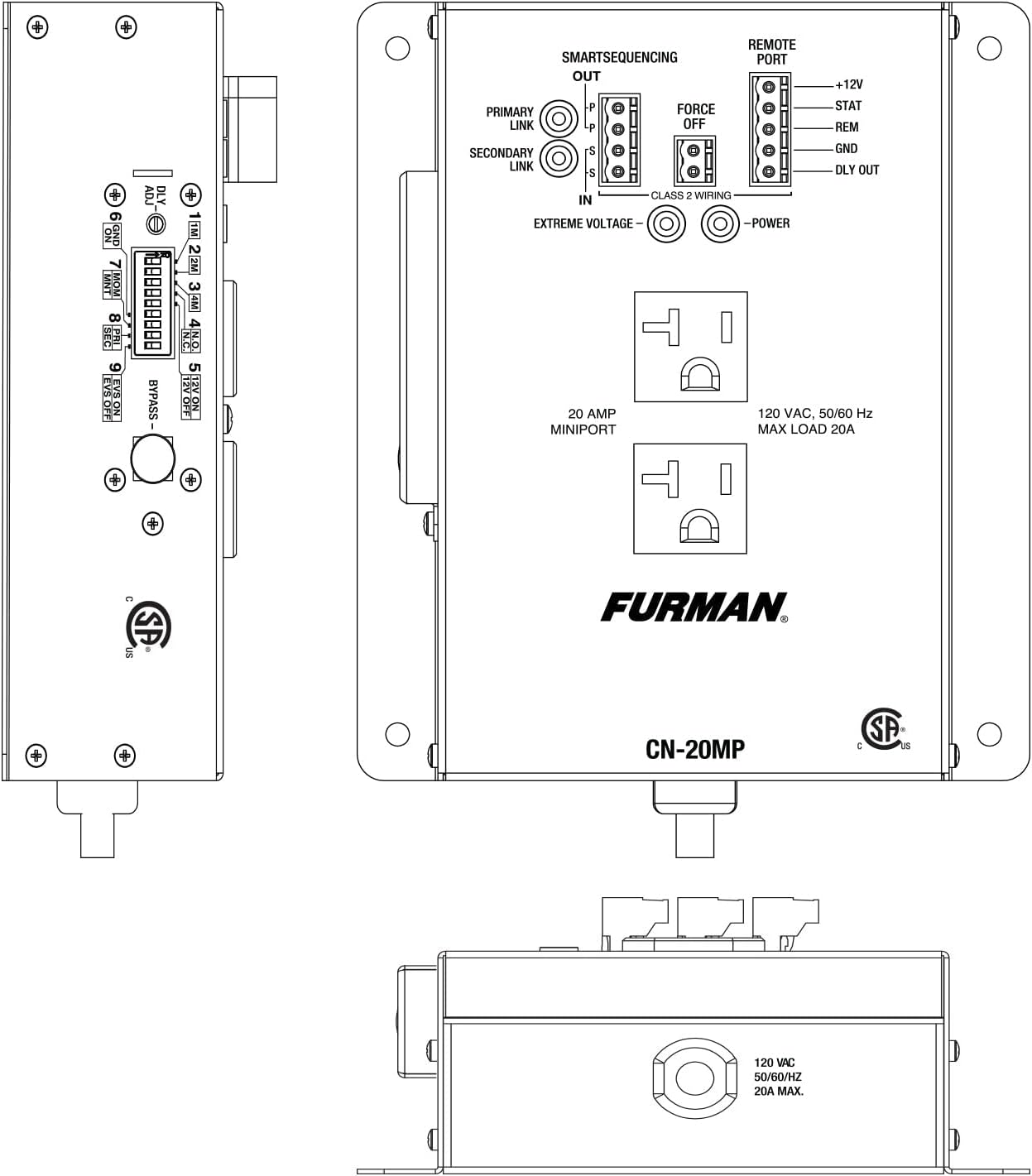 Furman CN-20MP 20 Amp MiniPort Remote Power Relay