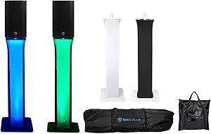 Peavey (2)Thump12A+(2)RTP32W Powered DJ Speakers with Totem Stands