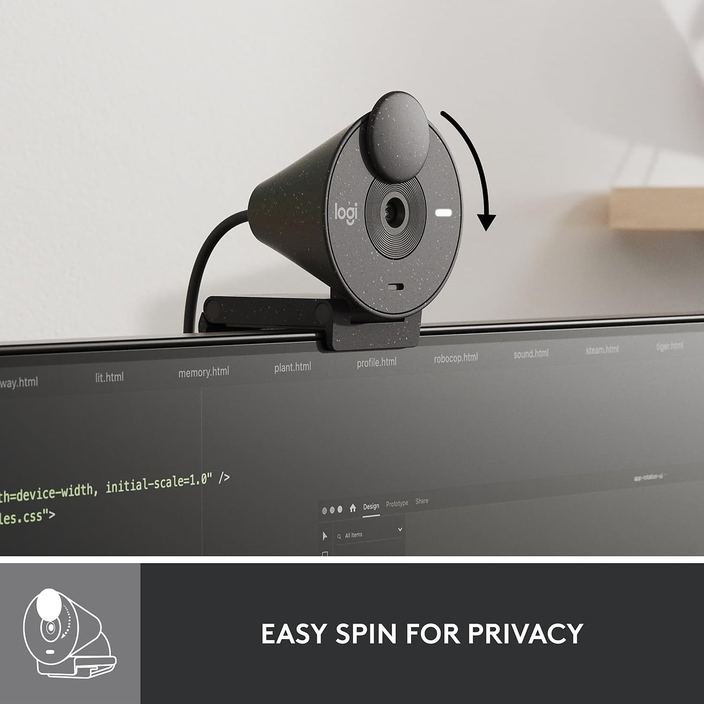 Logitech Brio 300 USB-C Webcam 1080p (Renewed)