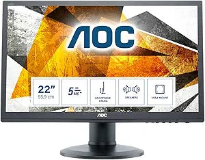 AOC E2260pq/BK 22-Inch 16:10 DVI+DP Lift Monitor — main product image