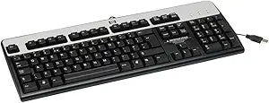 HP J4A10AA#ABA Standard Wired PS/2 Keyboard Black