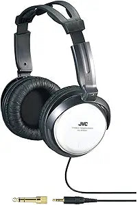 JVC HARX500 Full-Size Silver Headphones