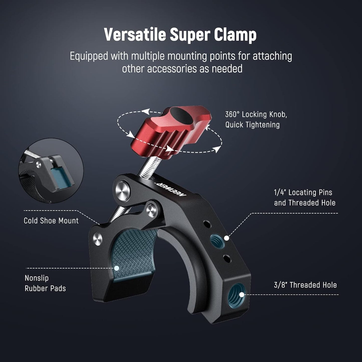 Neewer 33000030 Super Clamp Camera Mount