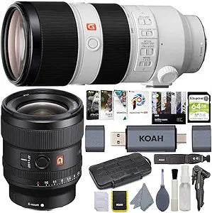 Sony 24F14GM and 70200GM Lens Bundle Photography Kit