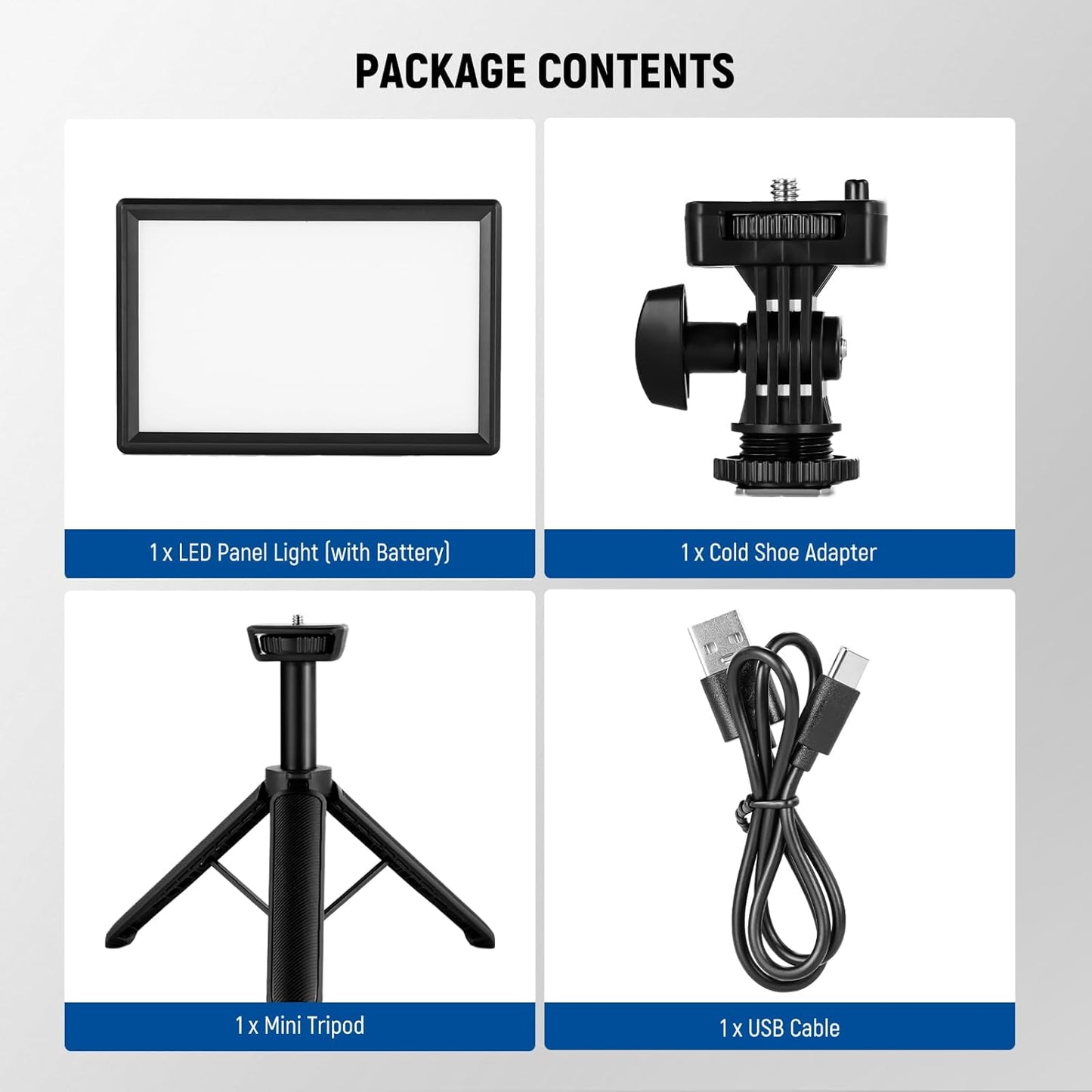 Neewer NL-116AI LED Video Light: Dimmable, 4000mAh