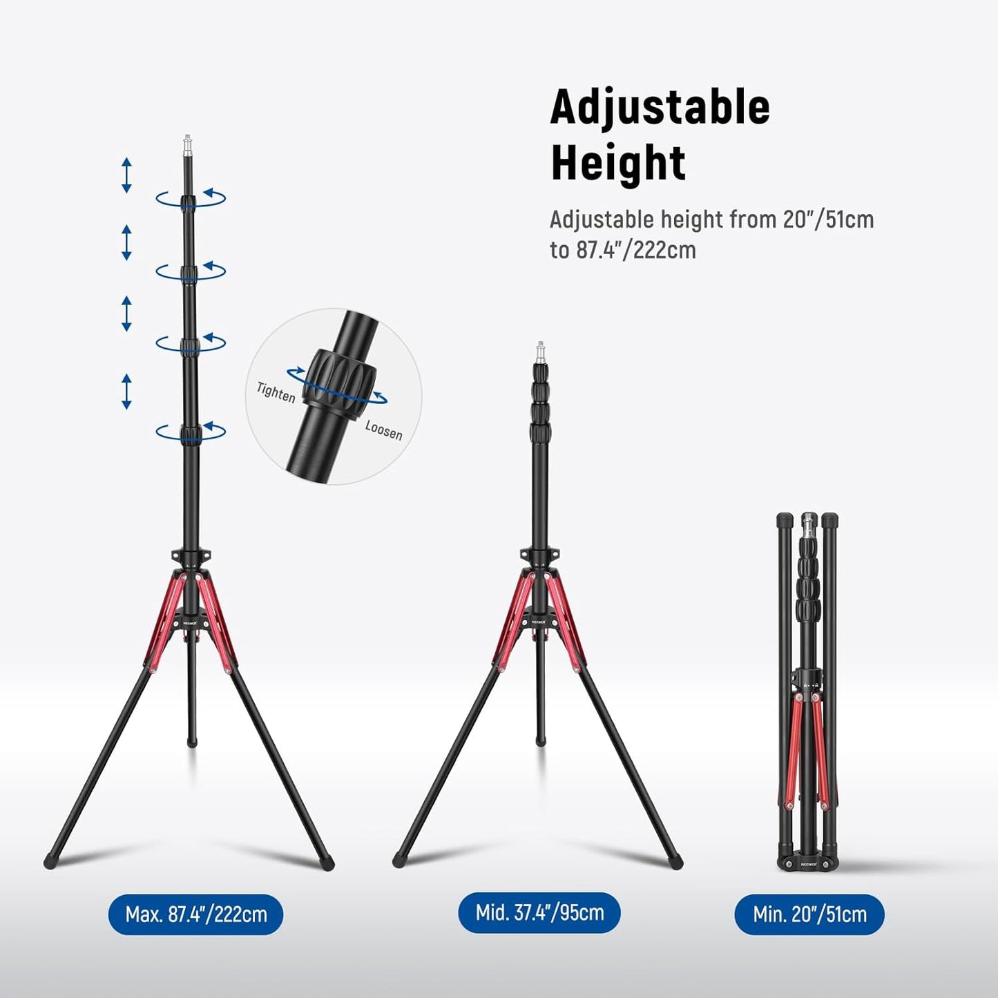 Neewer ST210RA 86.5" Aluminum Alloy Light Stand