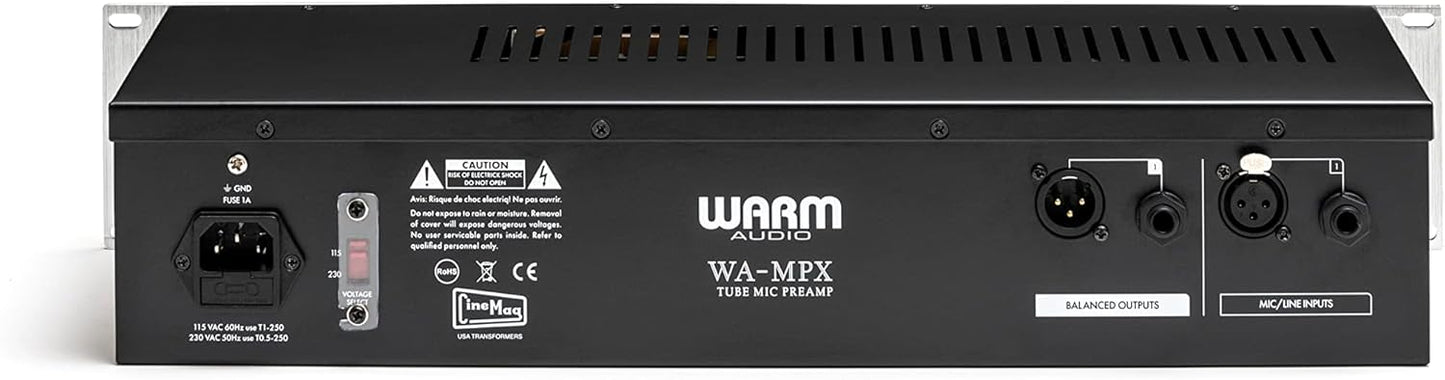 Warm Audio WA-MPX Single-Channel Tube Mic Preamp Tape Saturation