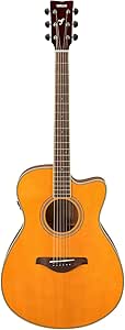 Yamaha FSC-TA Transacoustic Concert Cutaway Guitar Vintage Tint