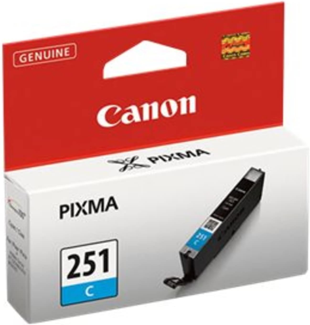 Canon 6514B001 CLI-251 Cyan Ink Cartridge - Compatible Printers