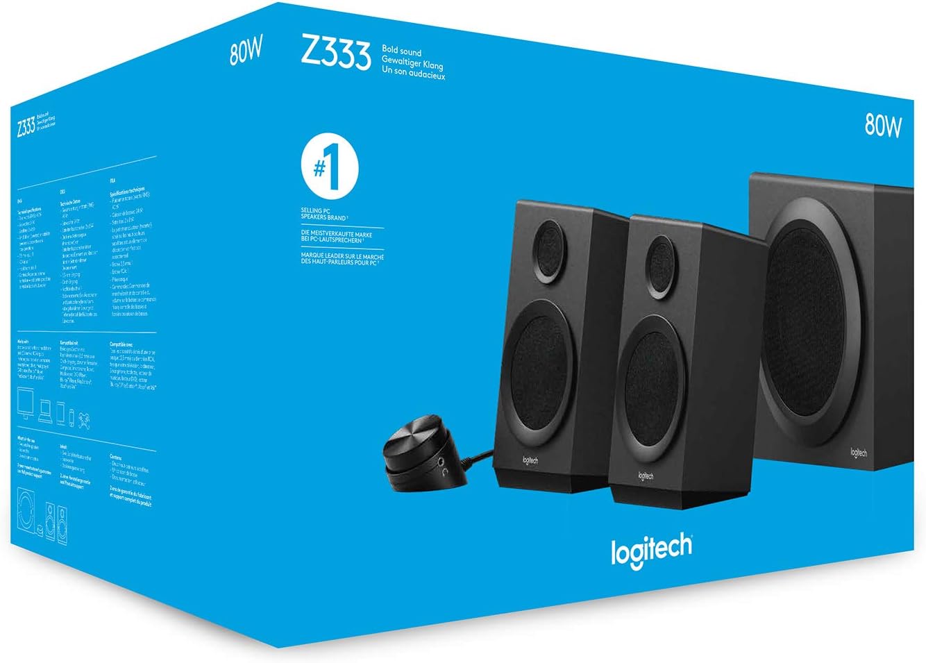 Logitech 980-001203 Z333 2.1 PC Speakers Renewed