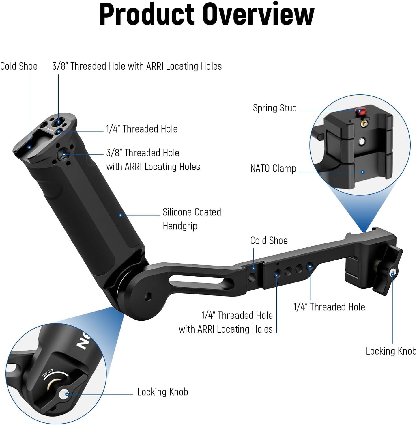 Neewer 10101298 Adjustable Sling Handle Grip - Gimbal Stabilizer