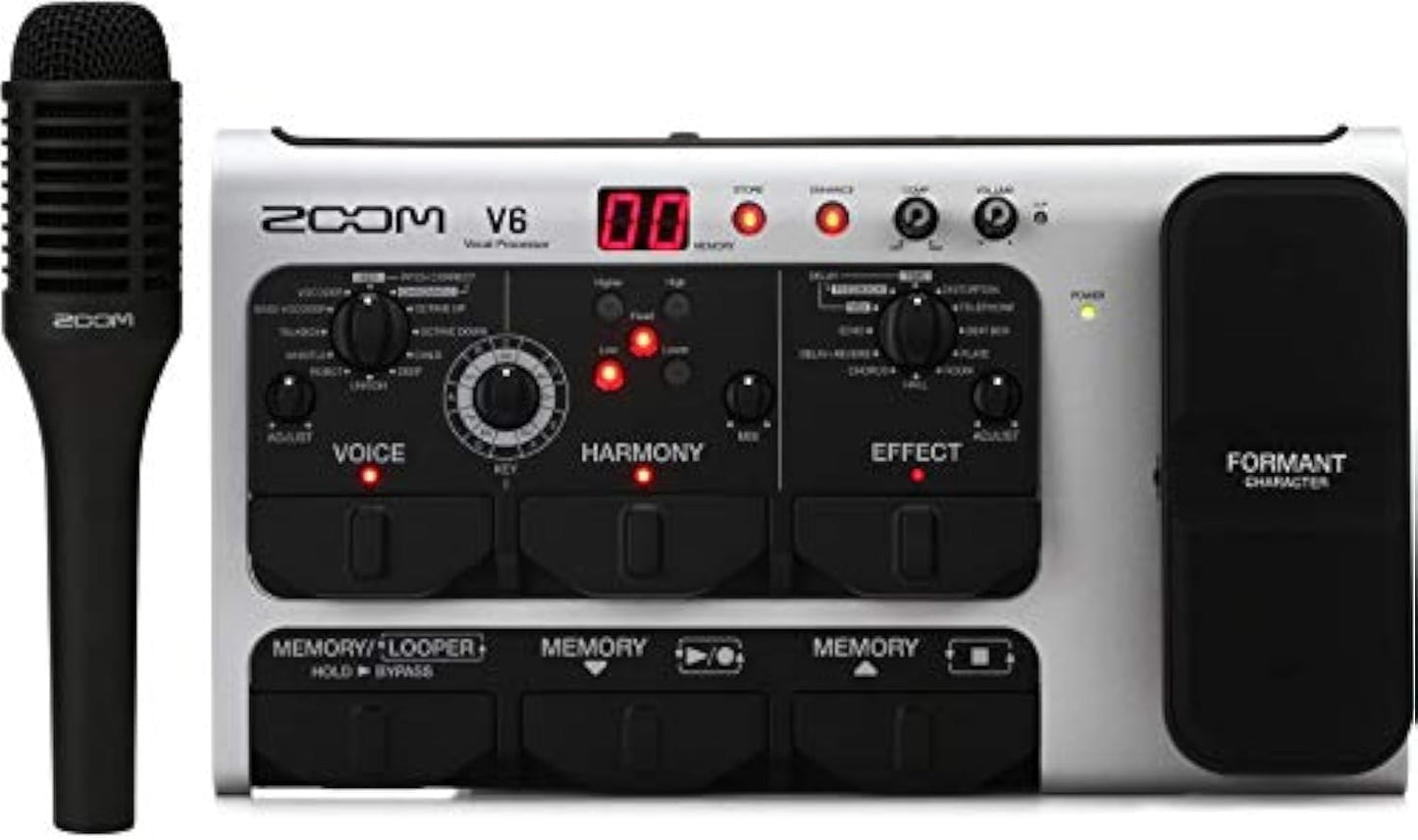 Zoom V6 Vocal Effects Processor with SGV-6 Mic