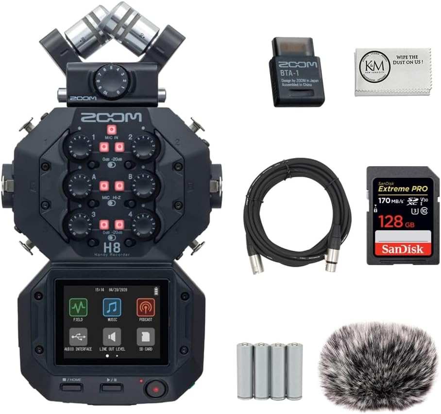 Zoom H8 Handy Recorder Bundle with Accessories