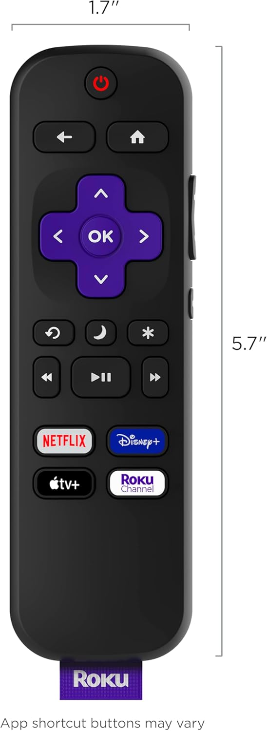 Roku RCC1R Official TV Replacement Remote