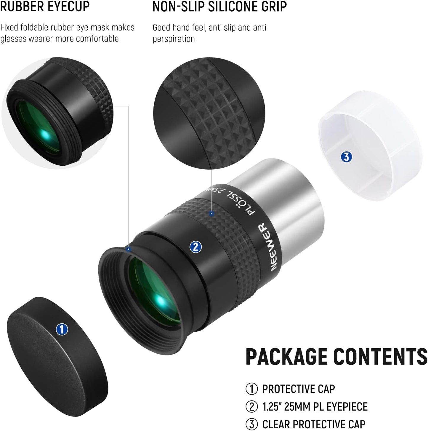 Neewer 10093363 25mm Telescope Eyepiece Lens