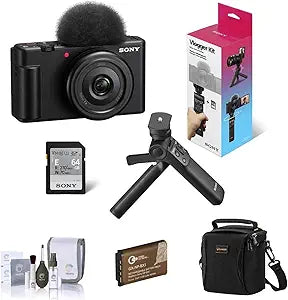 Sony ZV-1F Vlogging Camera Black Bundle
