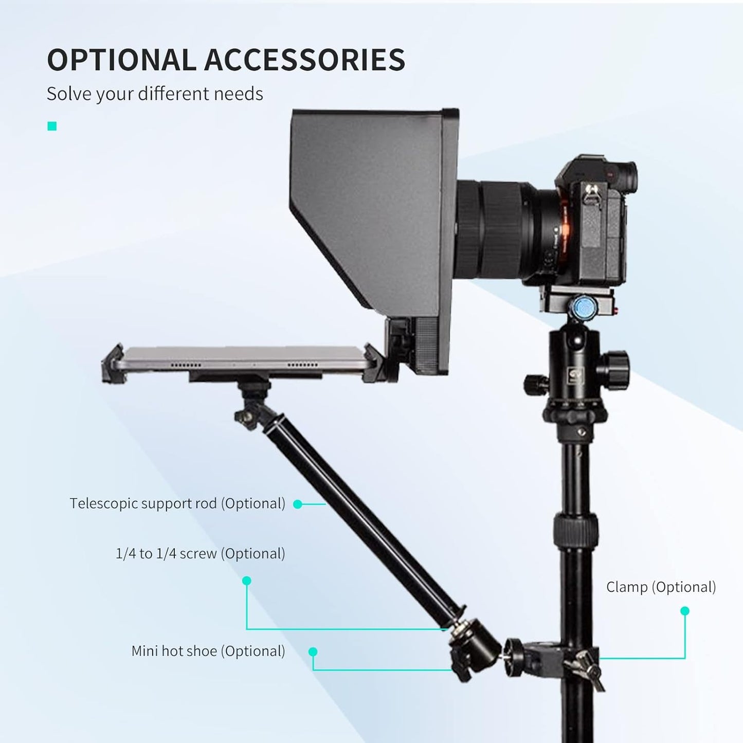 FEELWORLD KT-TP10 10-inch Portable Folding Teleprompter