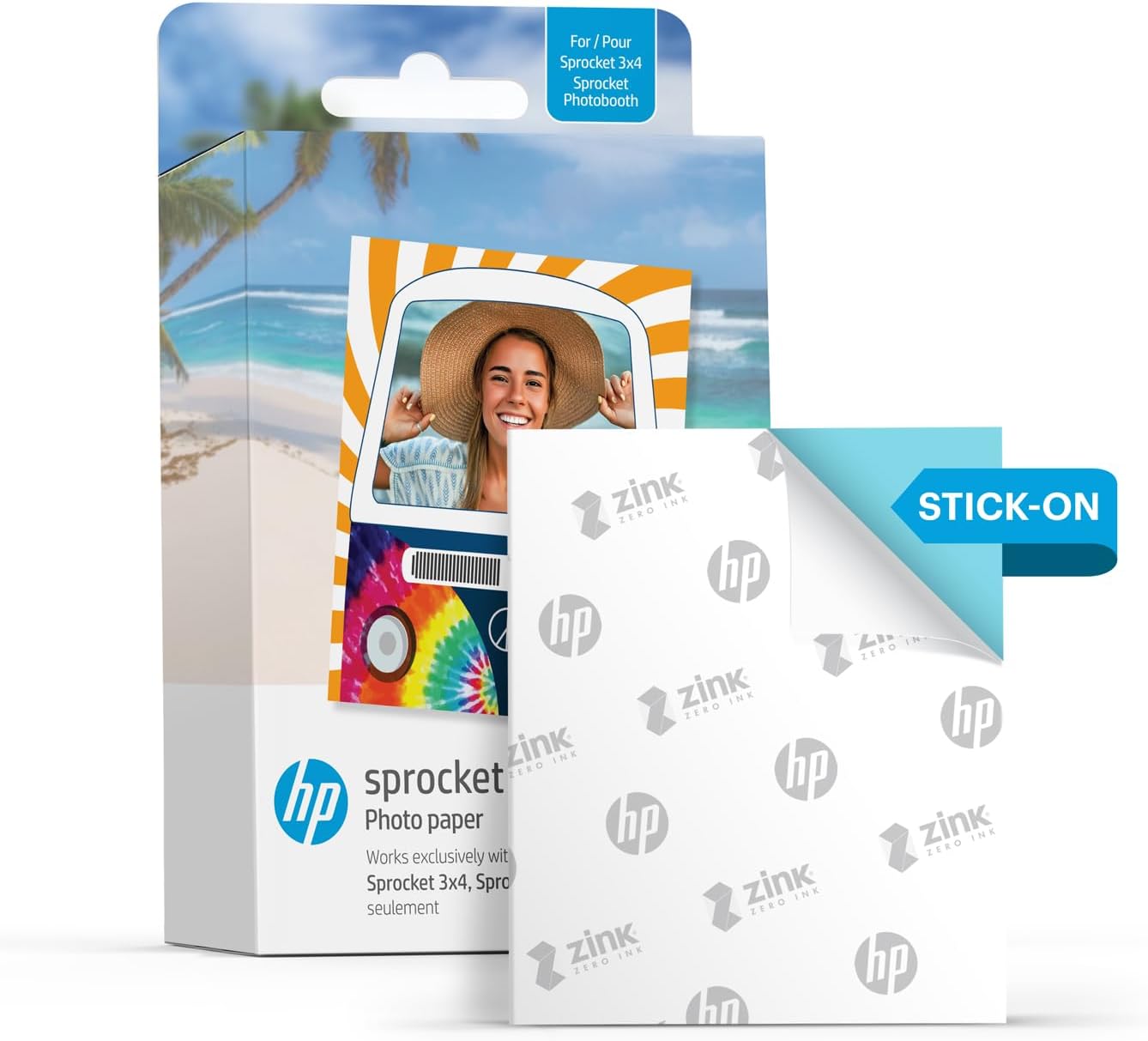 HP AMZHPSPPBK18W Sprocket Photo Booth Printer Bundle