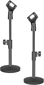 Neewer Microphone Stand Desktop Base Clip Set