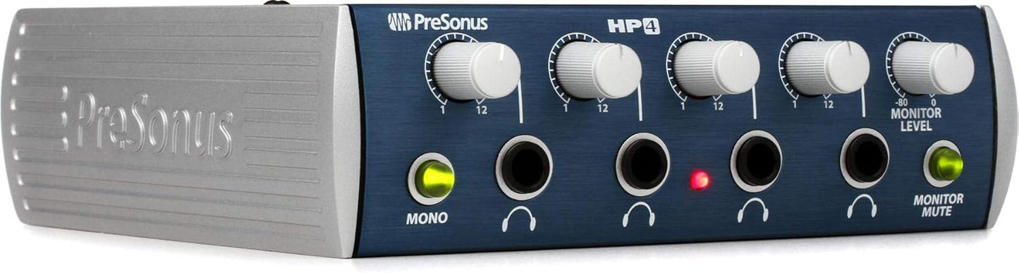 PreSonus HP4 4-Channel Headphone Amplifier - Compact Design