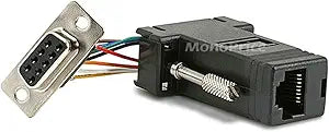 Monoprice 101153 DB9F to RJ45 Modular Adapter