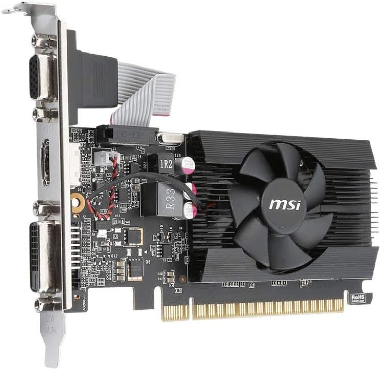MSI GT 710 2GD3 LP GeForce GT 710 2GB Low Profile Graphics Card — main product image