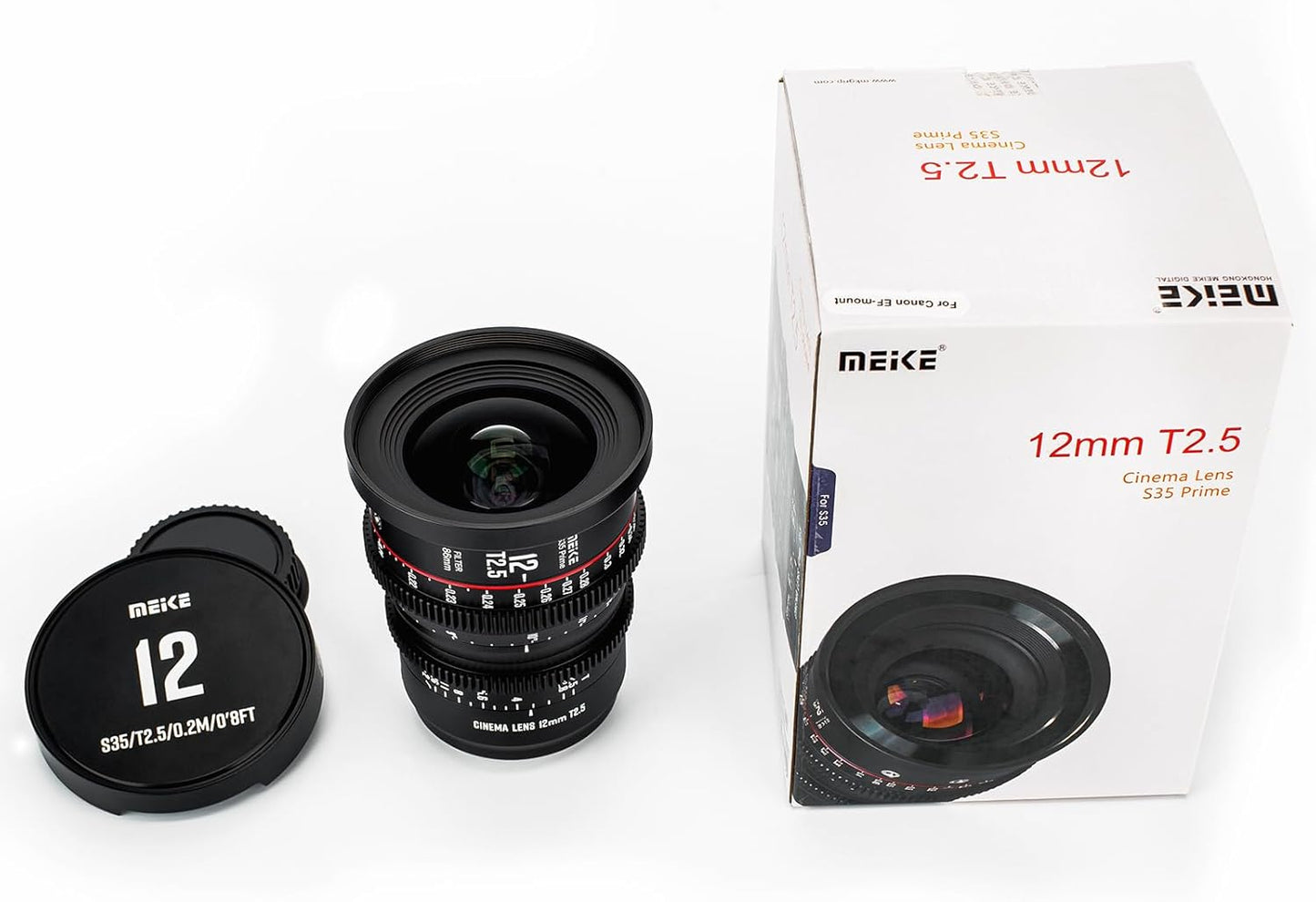 Meike 12mm T2.5 S35 Wide Angle Cinema Lens EF Mount