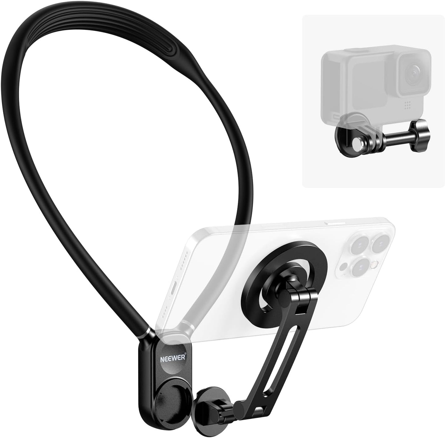 Neewer 10104245 Magnetic Neck Mount Action Camera Holder