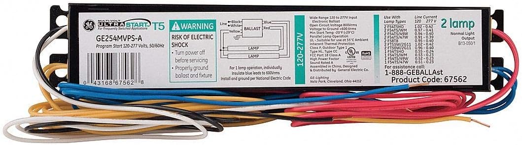 GE GE254MVPS90-A UltraStart T5HO 54W Fluorescent Ballast