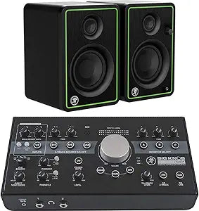 Mackie CR3-X Studio Monitor Bundle with Big Knob