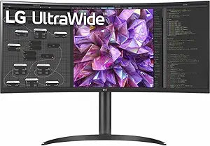 LG 34WQ75C-B.AUS 34-Inch Curved UltraWide QHD Monitor
