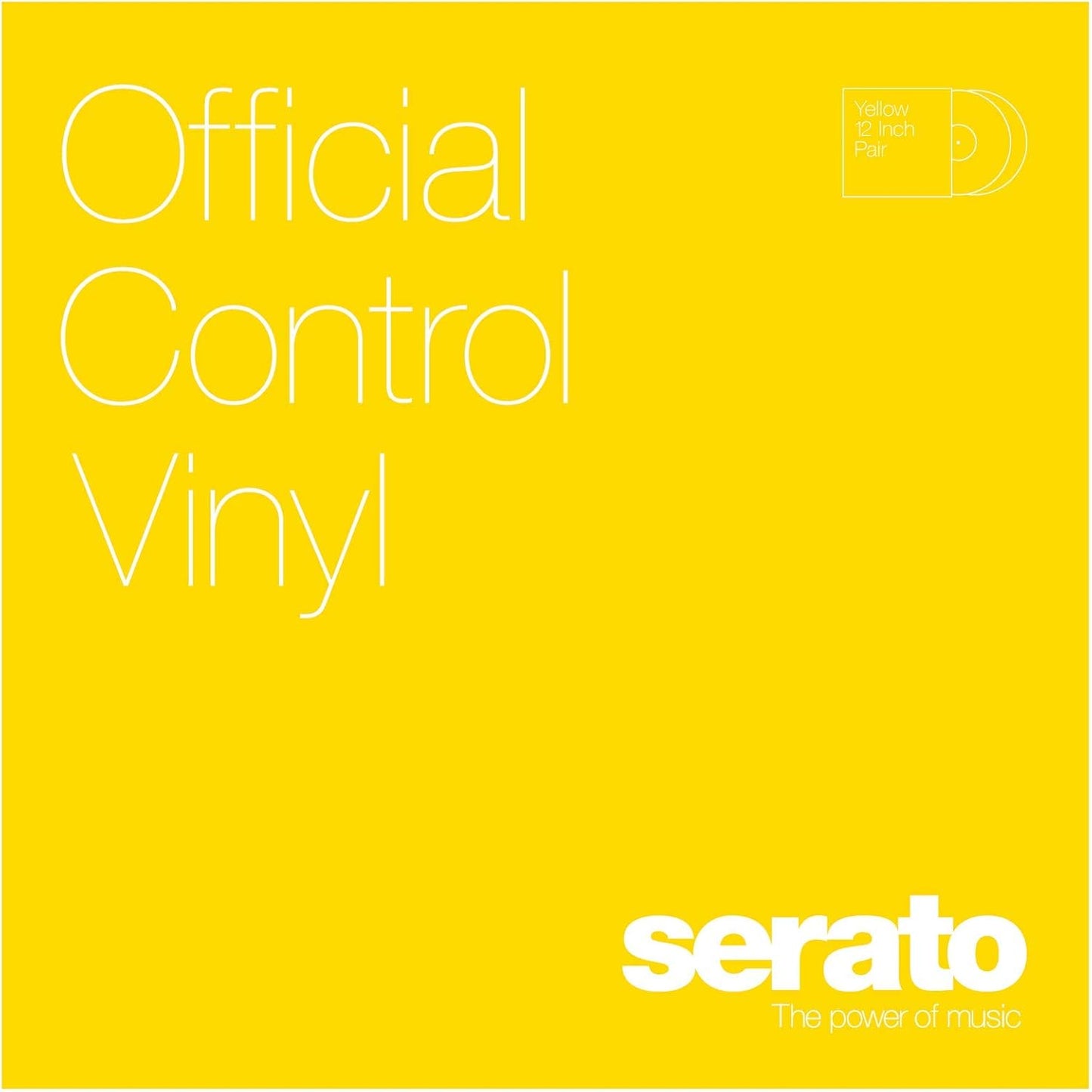 Serato SCV-PS-YEL-OV 12" Yellow Control Vinyl Pair