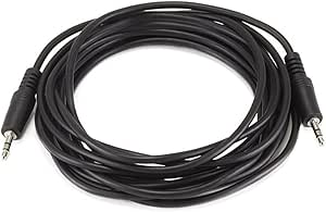 Monoprice 645 12ft 3.5mm Stereo Audio Cable Black — main product image