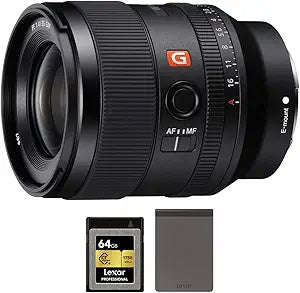Sony E12SNSEL35F14GM FE 35mm f/1.4 GM Lens Bundle