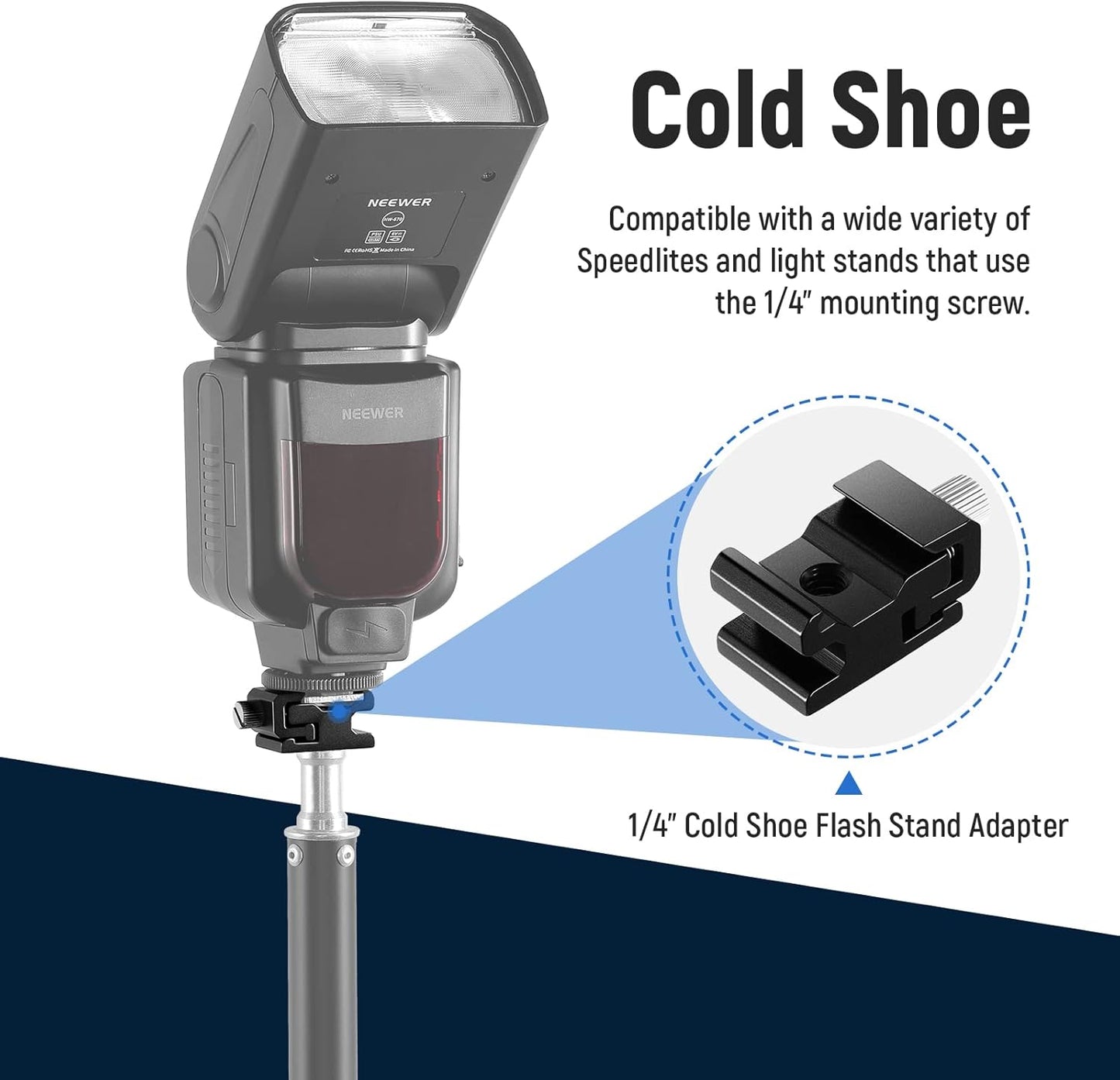 Neewer 10100957 8-Piece Cold Shoe Mount Adapter Set