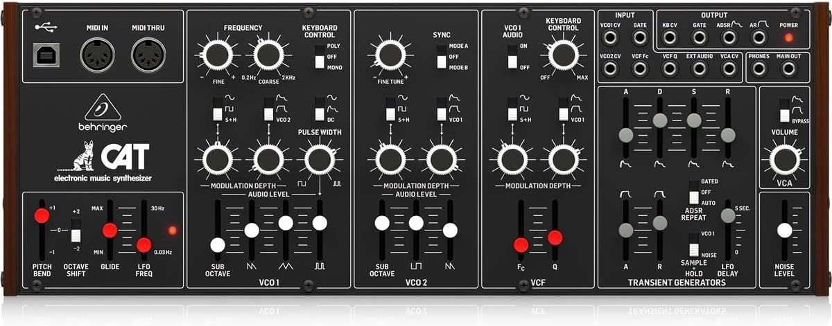 Behringer CAT Analog Synthesizer - Dual VCO Design