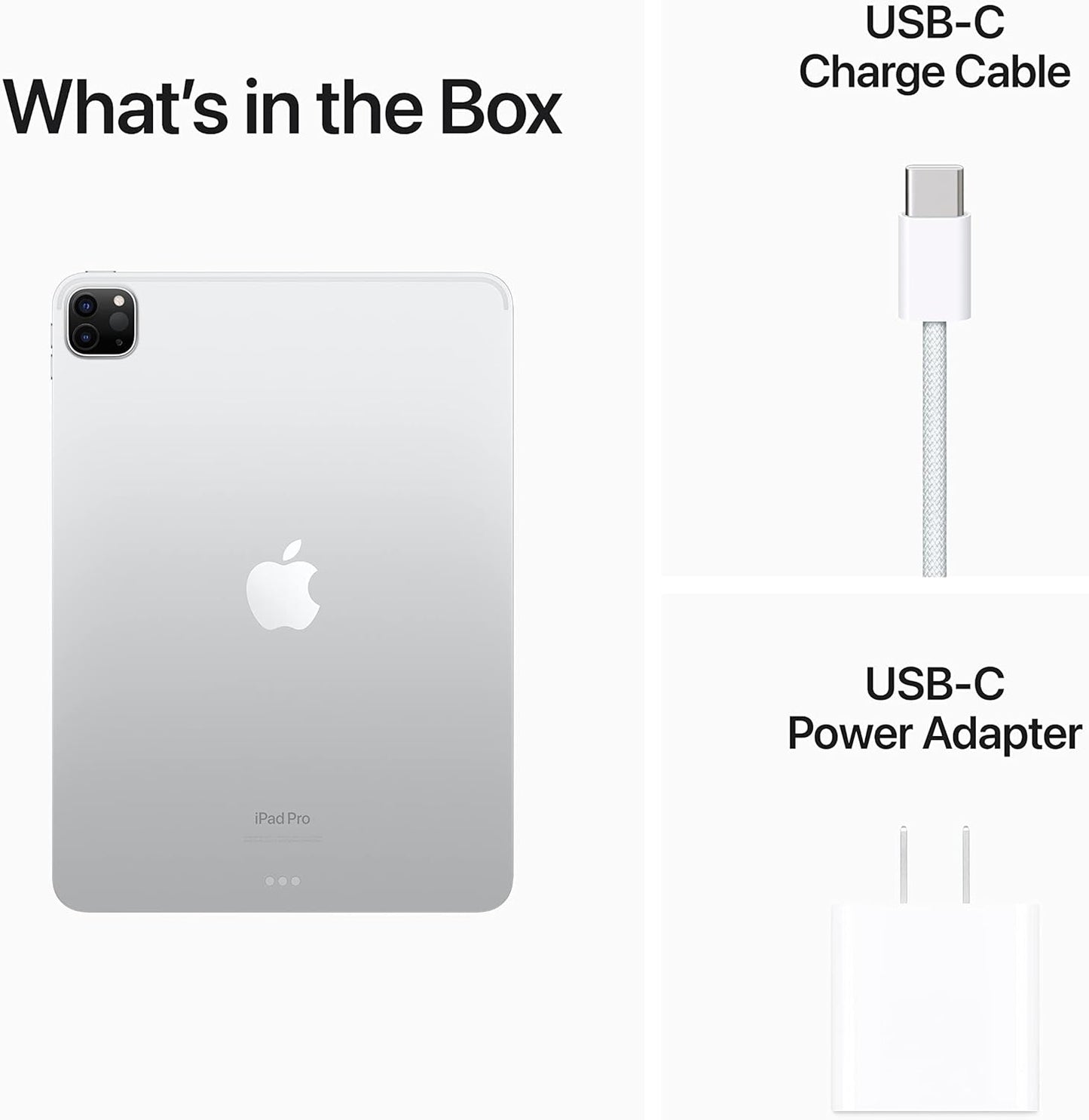 Apple MNXL3LL/A 2022 iPad Pro 11-inch 1TB - Silver (Renewed)