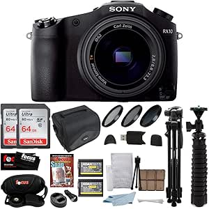 Sony DSCRX10/B Cyber-Shot: 20.2MP Camera + 64GB Bundle