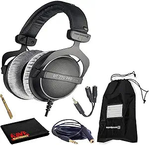 Beyerdynamic 474746 DT 770 Pro 80 Ohm Studio Headphones Bundle