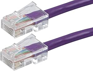 Monoprice 114298 Zeroboot Cat6 Ethernet Patch Cable - 10ft Purple