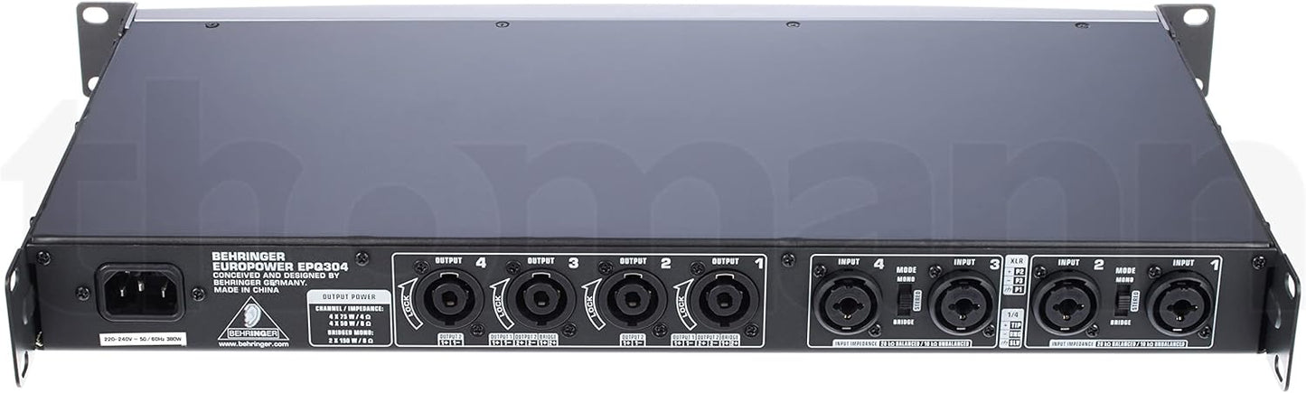 Behringer EPQ304 Europower 4-Channel Power Amplifier