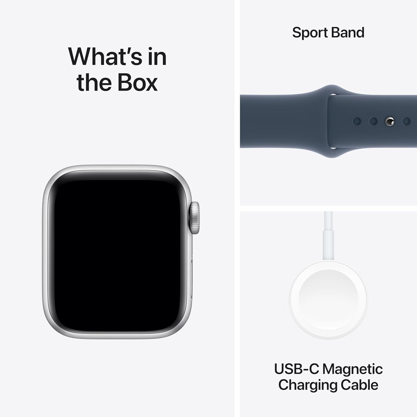 Apple Watch SE (2nd Gen, GPS) Silver (Renewed)