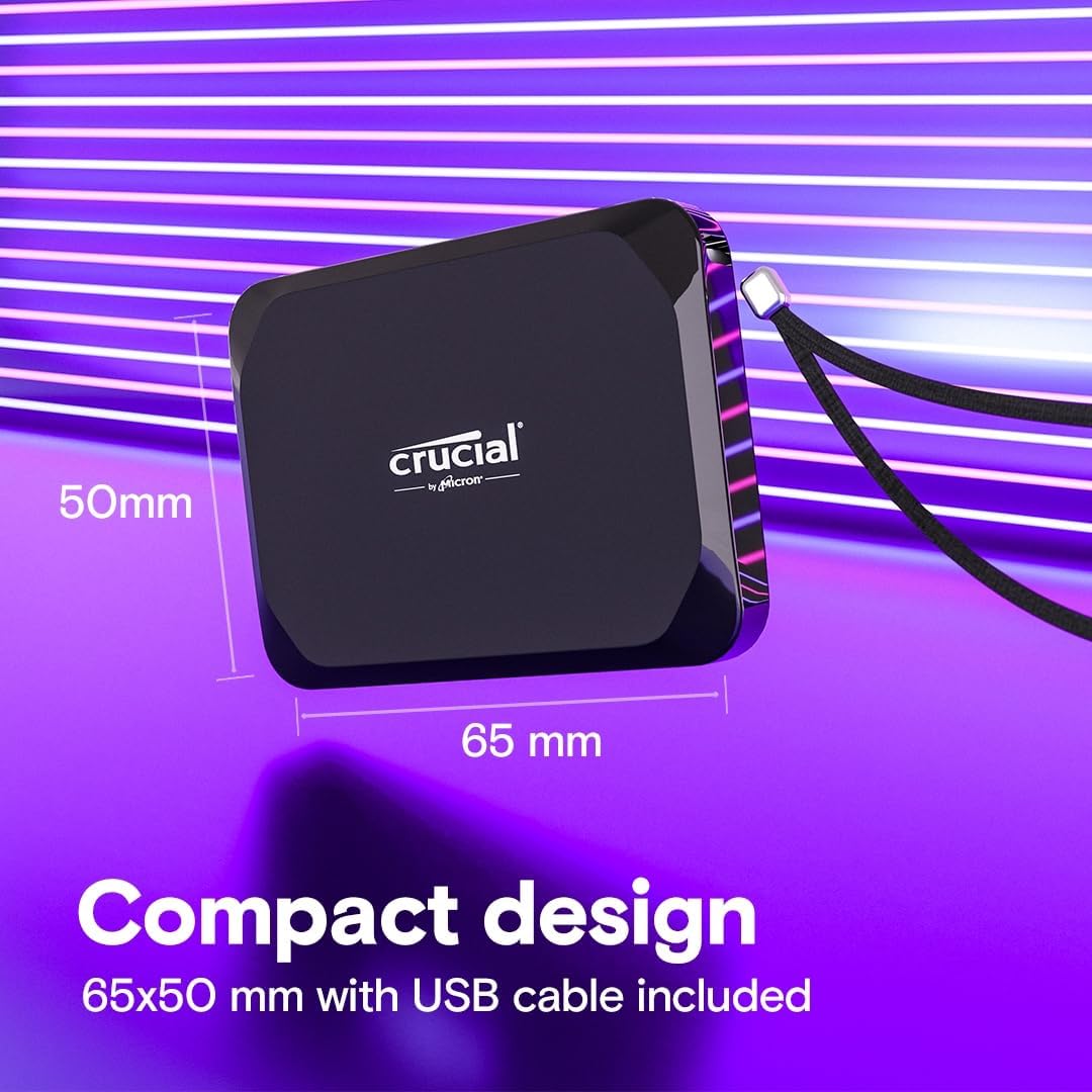 Crucial CT2000X9SSD902 2TB X9 Portable SSD 1050MB/s