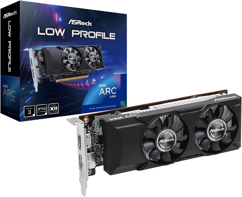 ASRock Intel Arc A380 Low Profile 6GB Graphics Card — main product image